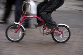 Croped image of a special bike